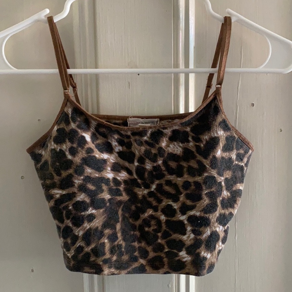 Animal Printed Cropped Tank